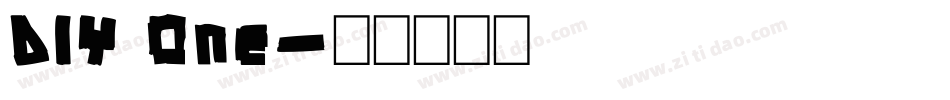 DIY One字体转换